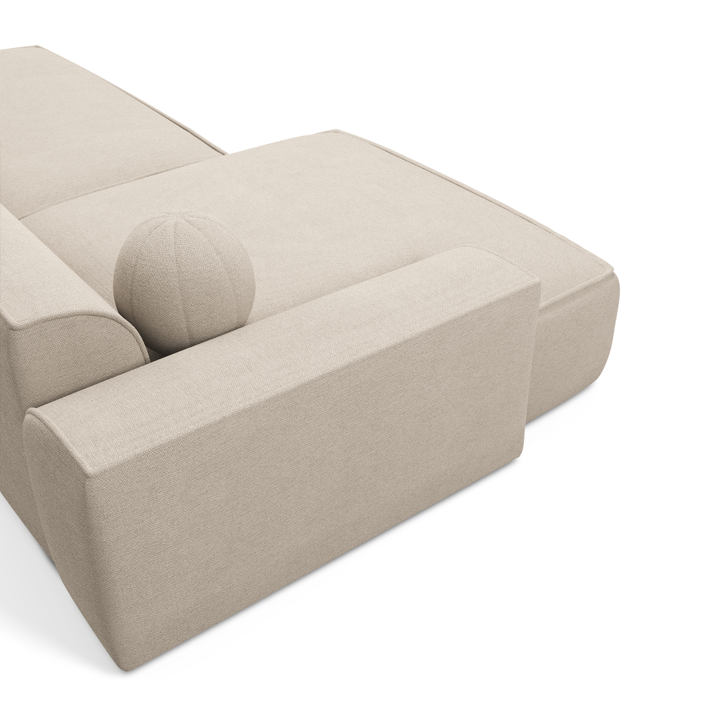 Sia Home Ania canapé angle gauche crème 5 places