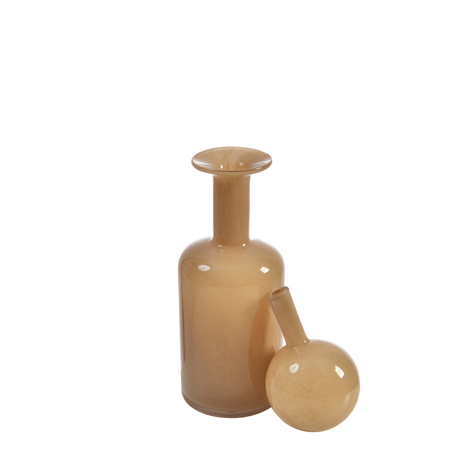 Sia Home Nude vase verre 34 cm beige