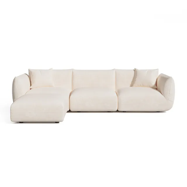 Sia Home Nooma canapé angle modulable 5-6 places salon