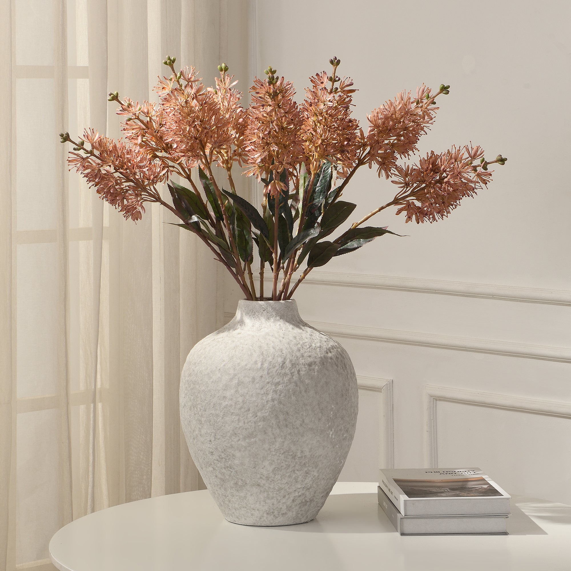 Sia Home Allium tige fleur artificielle 78 cm blanc