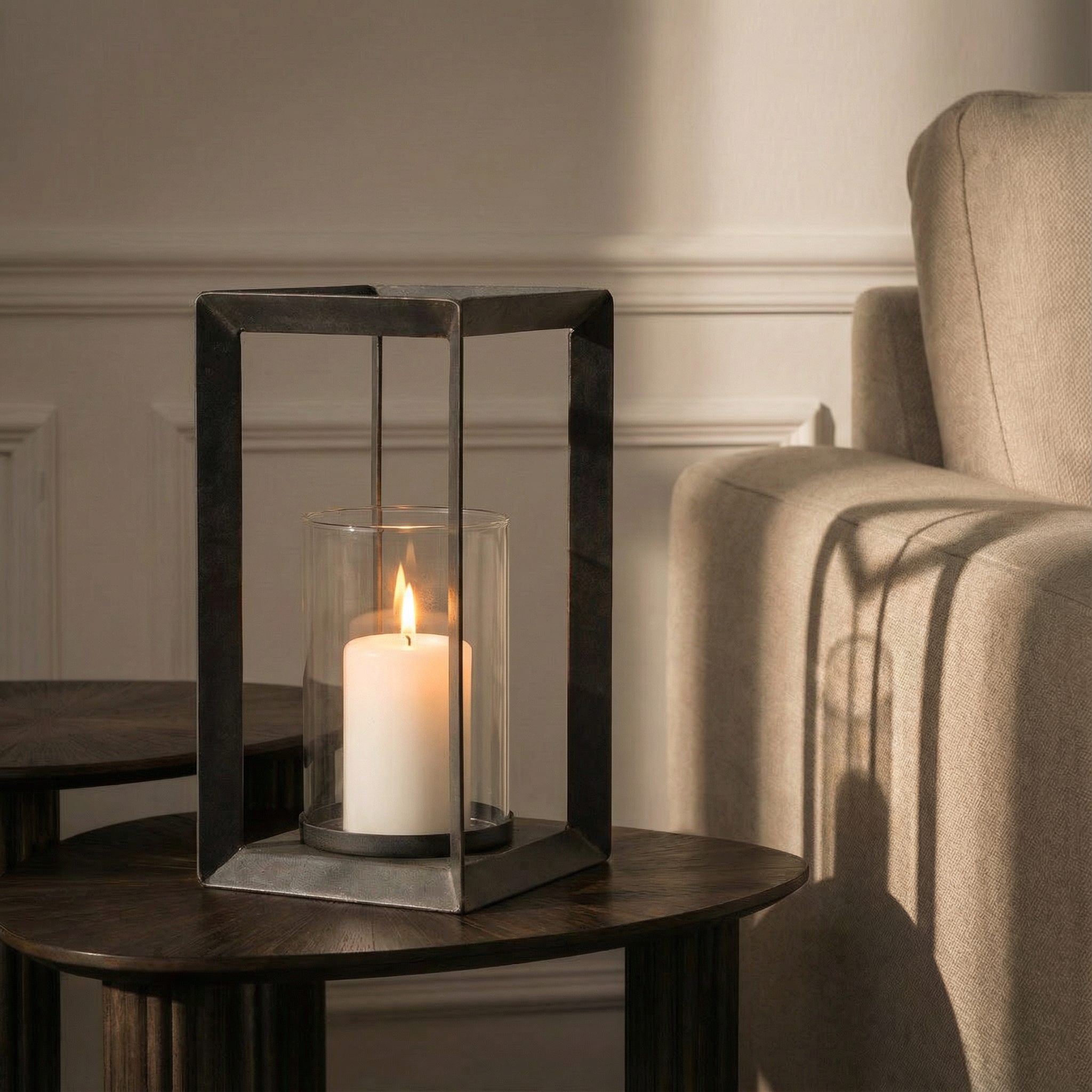 Sia Home Kael lanterne métal noir 32 cm