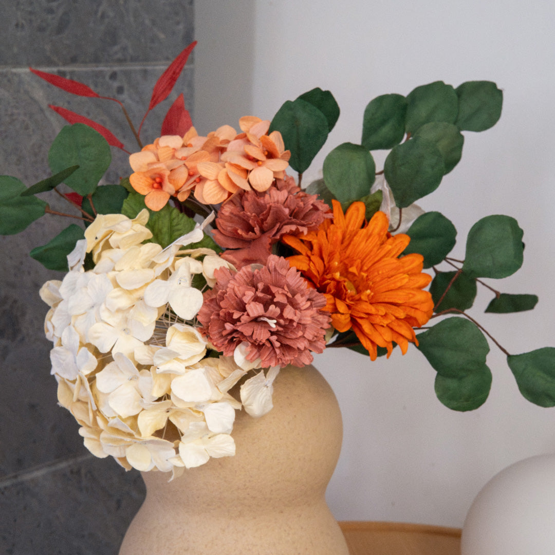 Flowrette bouquet Léger fleurs en papier terracotta