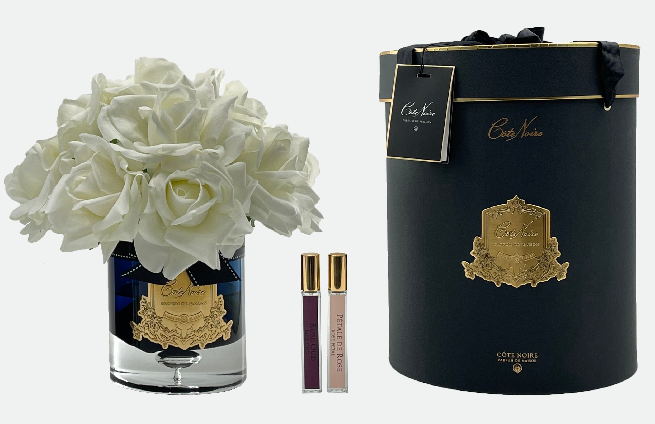 Côte Noire Grand Bouquets LTWB01 bouquet ivoire verre fumé