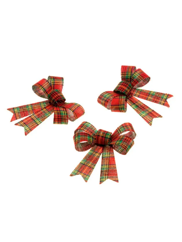 Feuillazur Rungis Contenants 3 Nœuds Scottish Noël