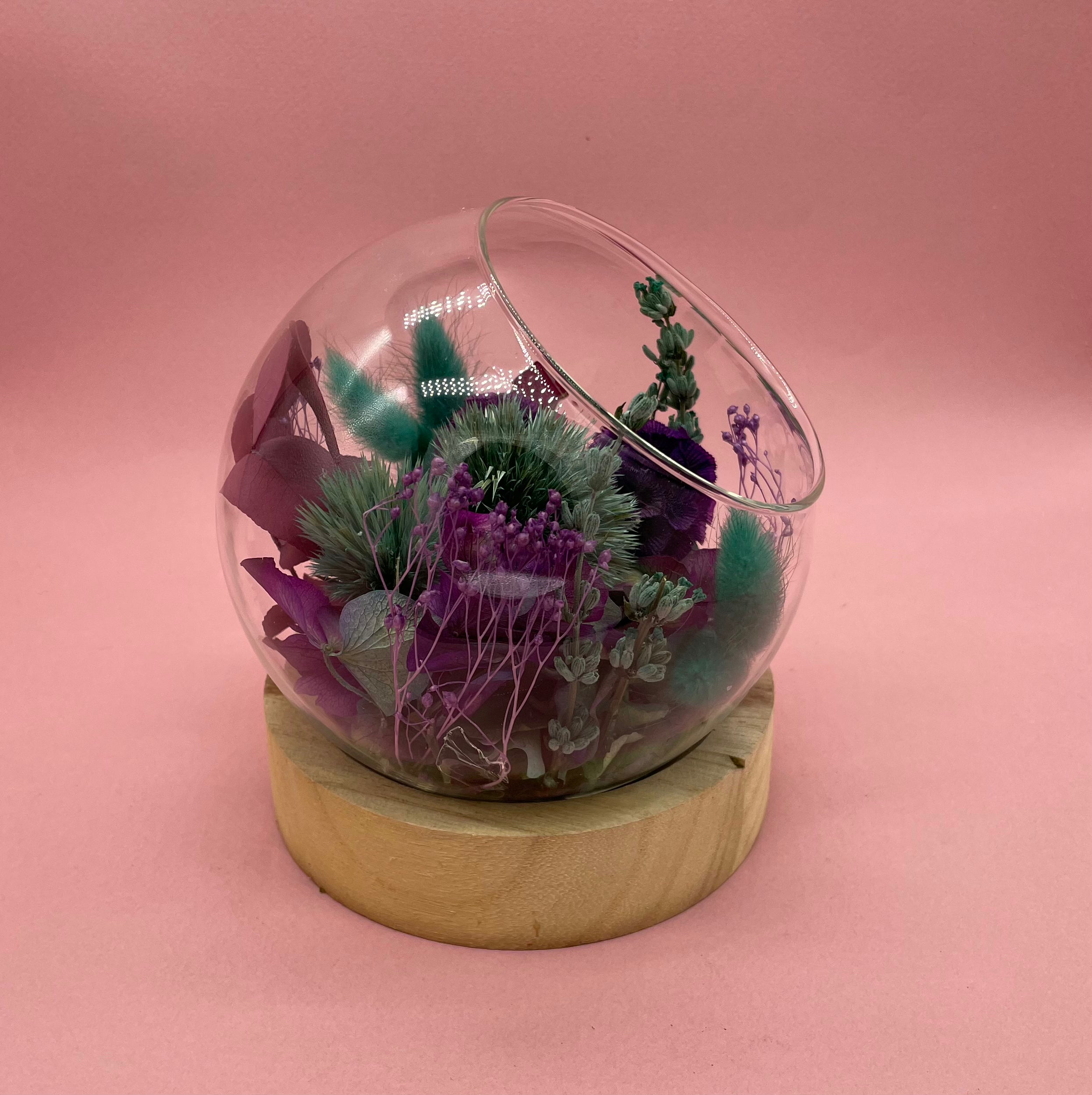 Ateliers Ouchamp Rue du Delta bulle fleurie hortensia 14 cm