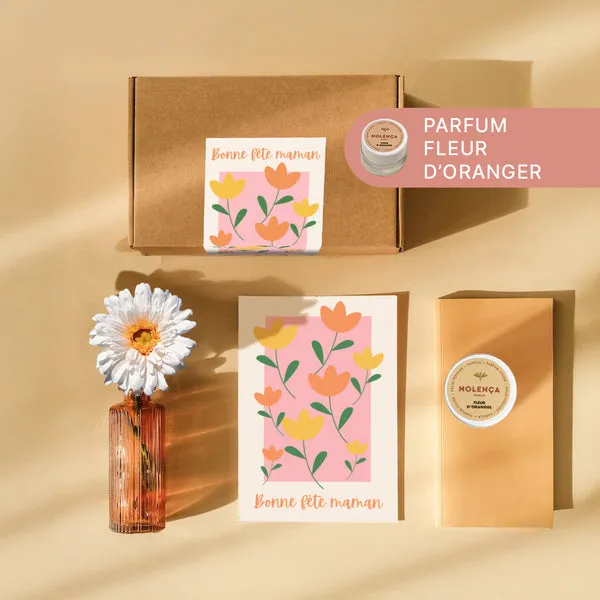 Flowrette Bougies coffret parfumé fête des mères fleur d'oranger