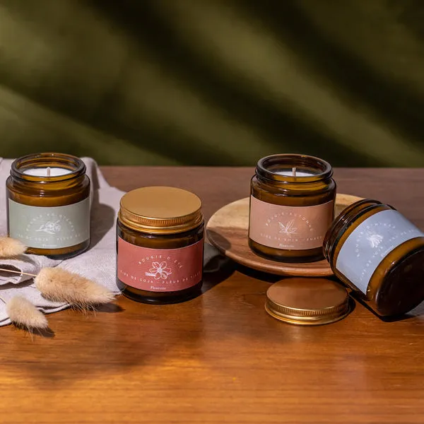 Flowrette Bougies 4 Saisons bougies parfumées coffret 4 pièces