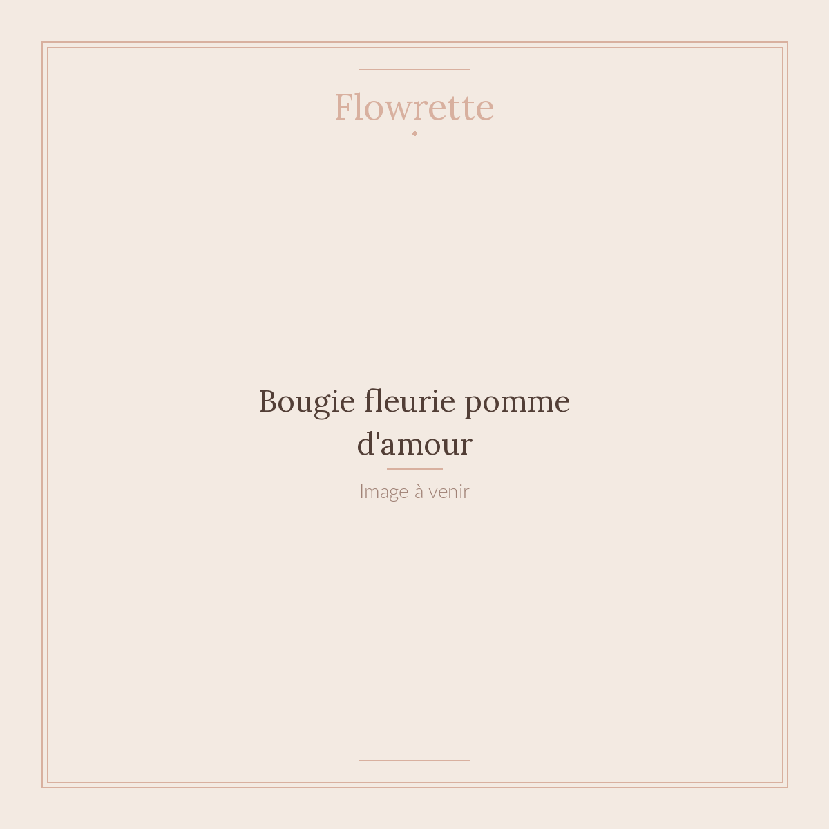 Flowrette Pomme d'amour bougie fleurie hortensia