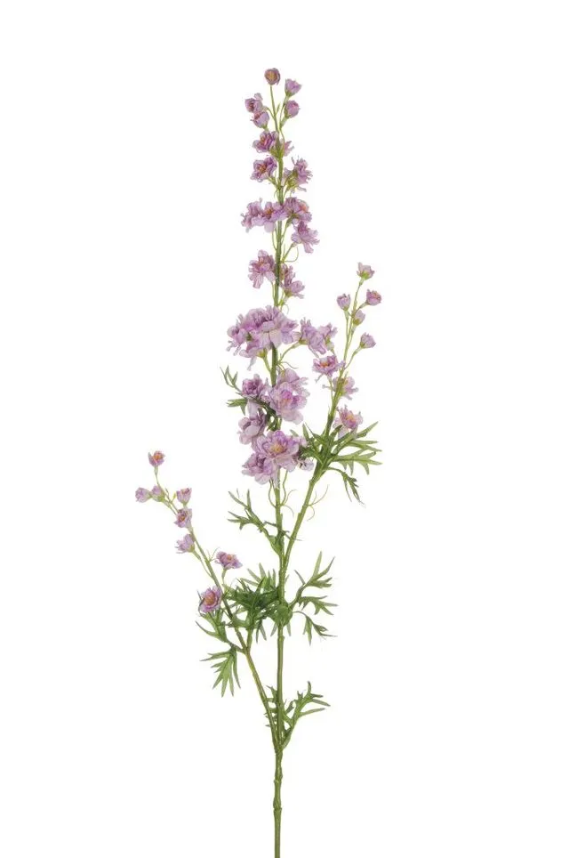 Feuillazur Branche delphinium fleur artificielle blanc 86 cm