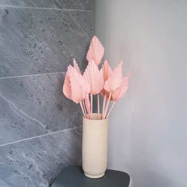 Flowrette Feuille palmier rose petite fleur séchée déco