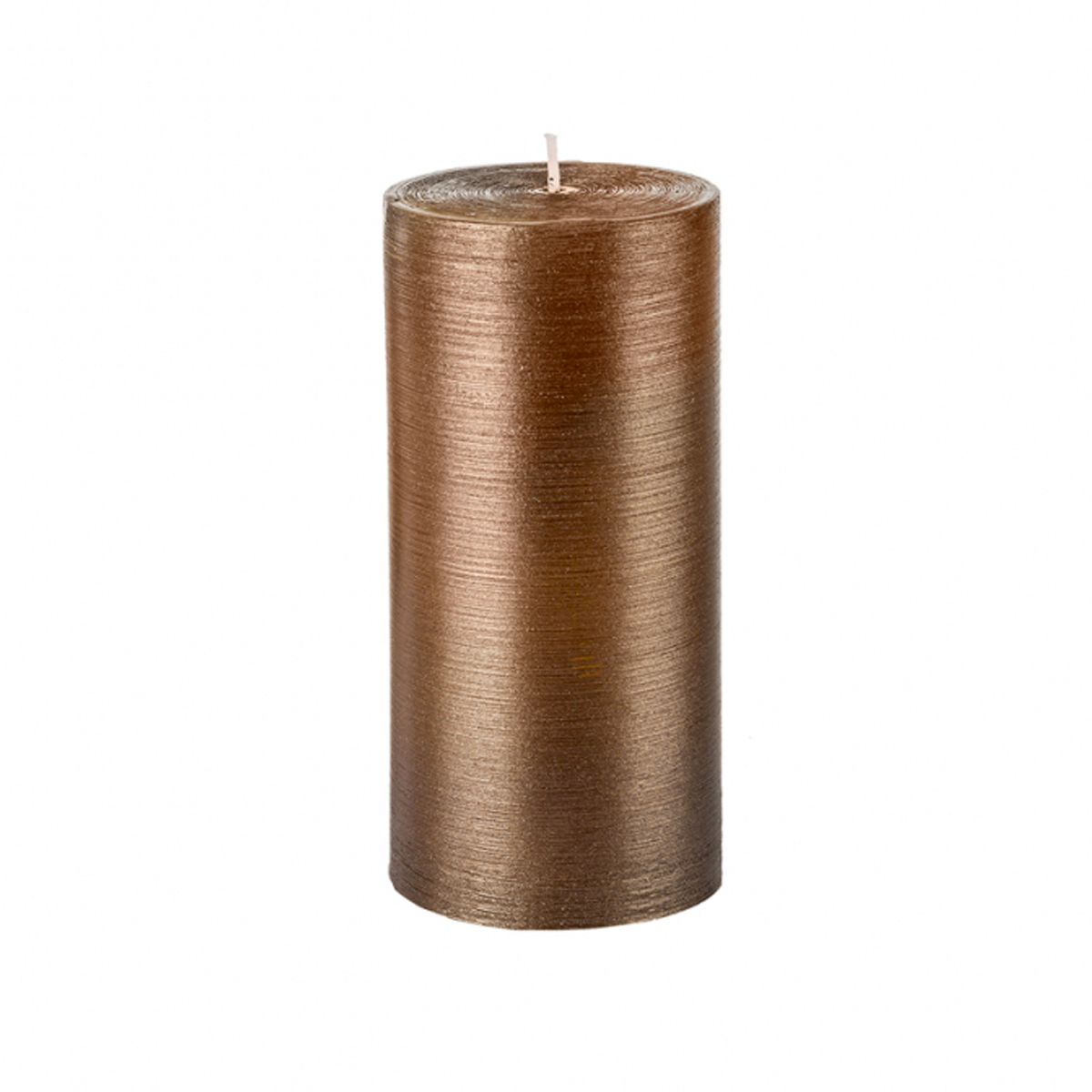 Sia Home Stripes L bougie doré 15 cm