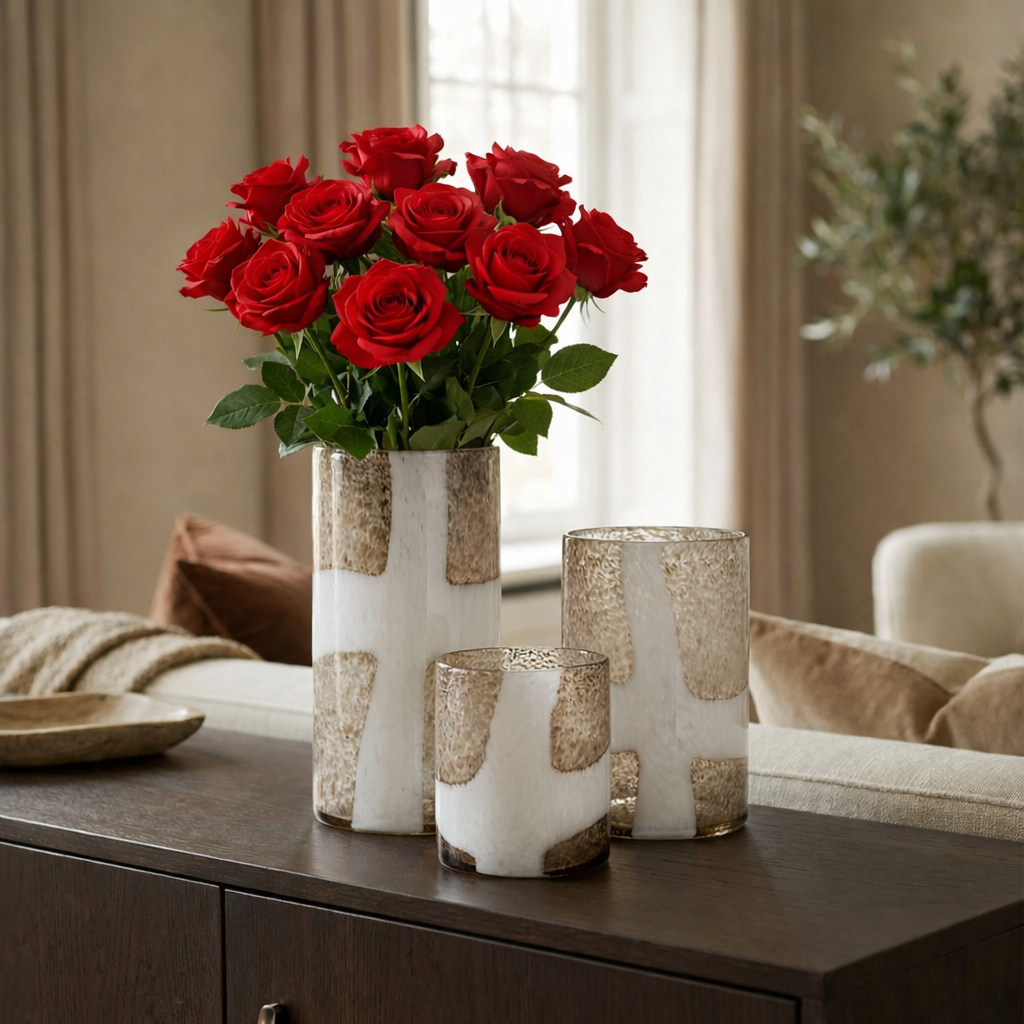 Sia Home Sophie tige rose artificielle 64 cm rouge