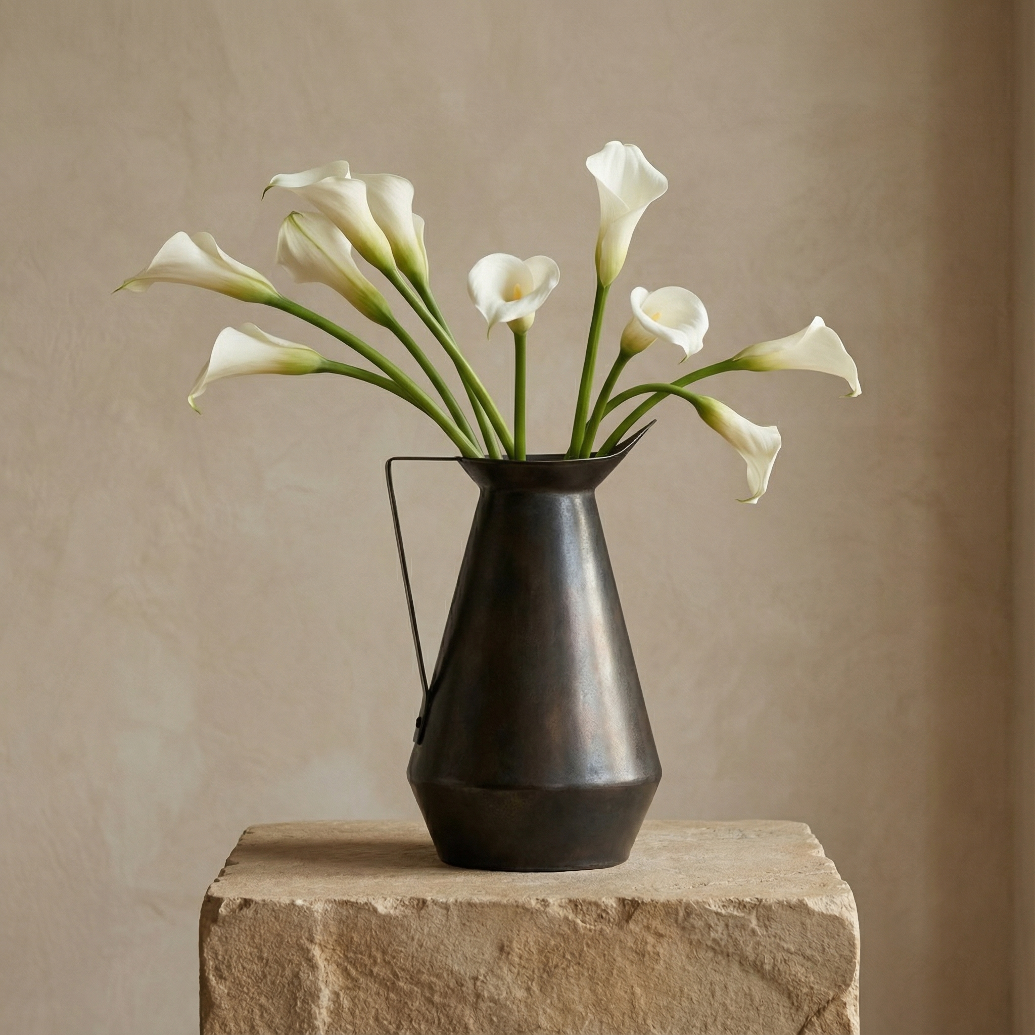 Sia Home Vases Octave 34 cm vase marron patiné