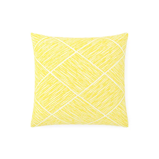 Sia Home Smile housse de coussin jaune 40x40 coton