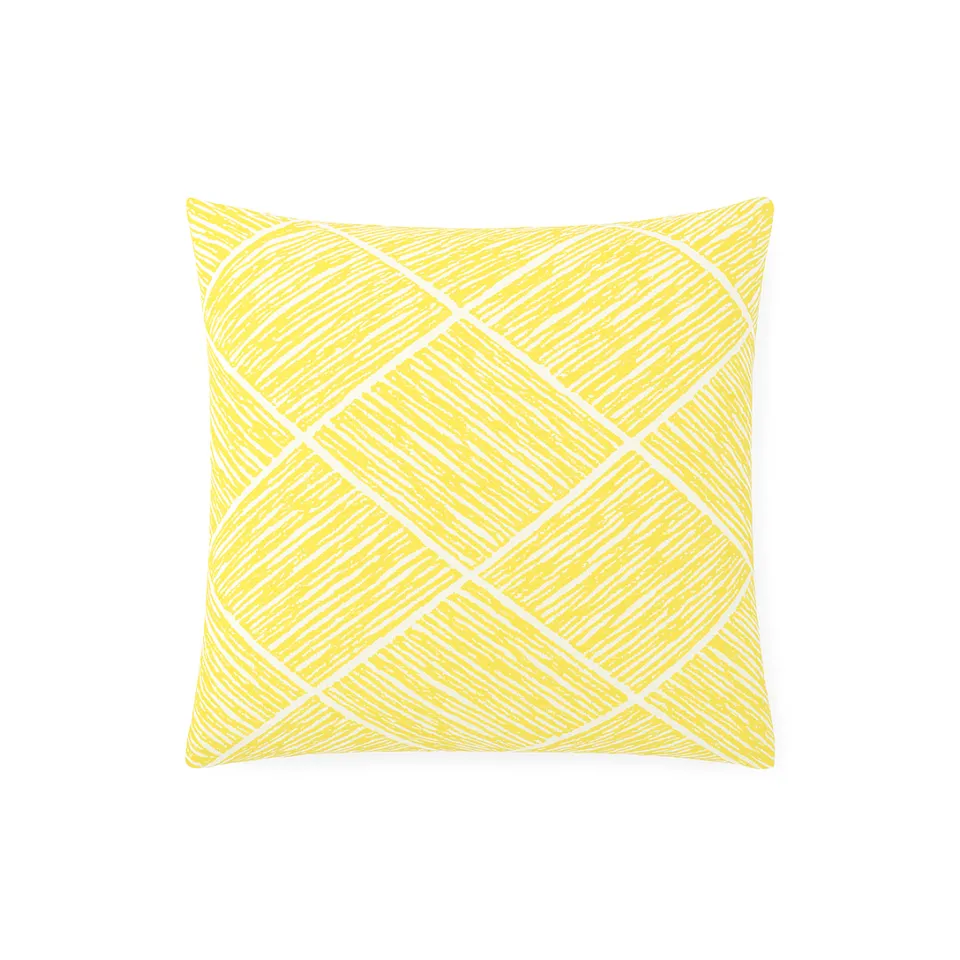 Sia Home Smile housse de coussin jaune 40x40 coton