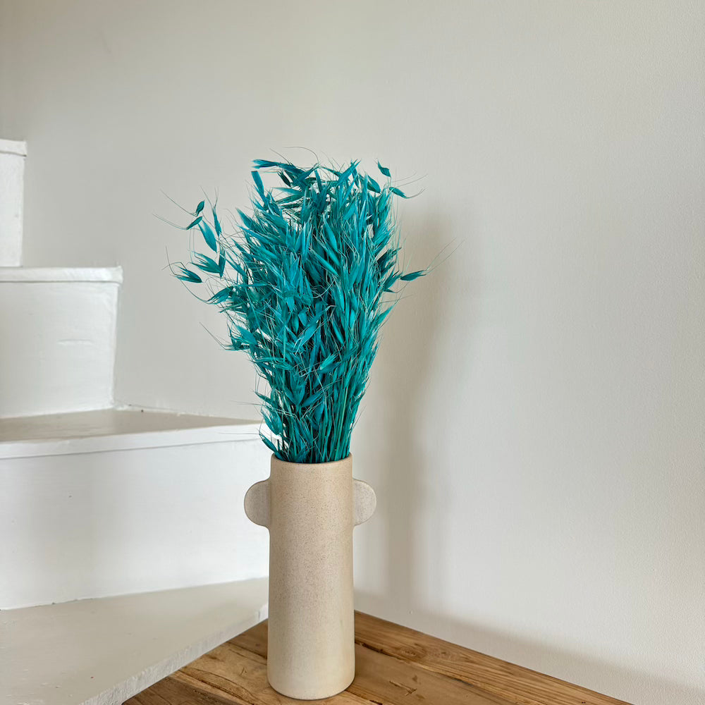 Flowrette Avoine turquoise botte fleurs séchées x1