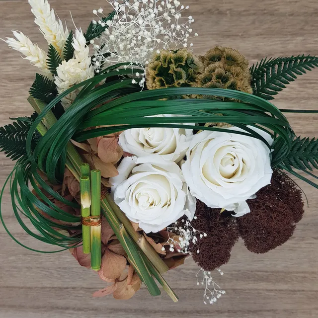 Ateliers Ouchamp Rue François Miron boîte fleurs stabilisées 15 cm