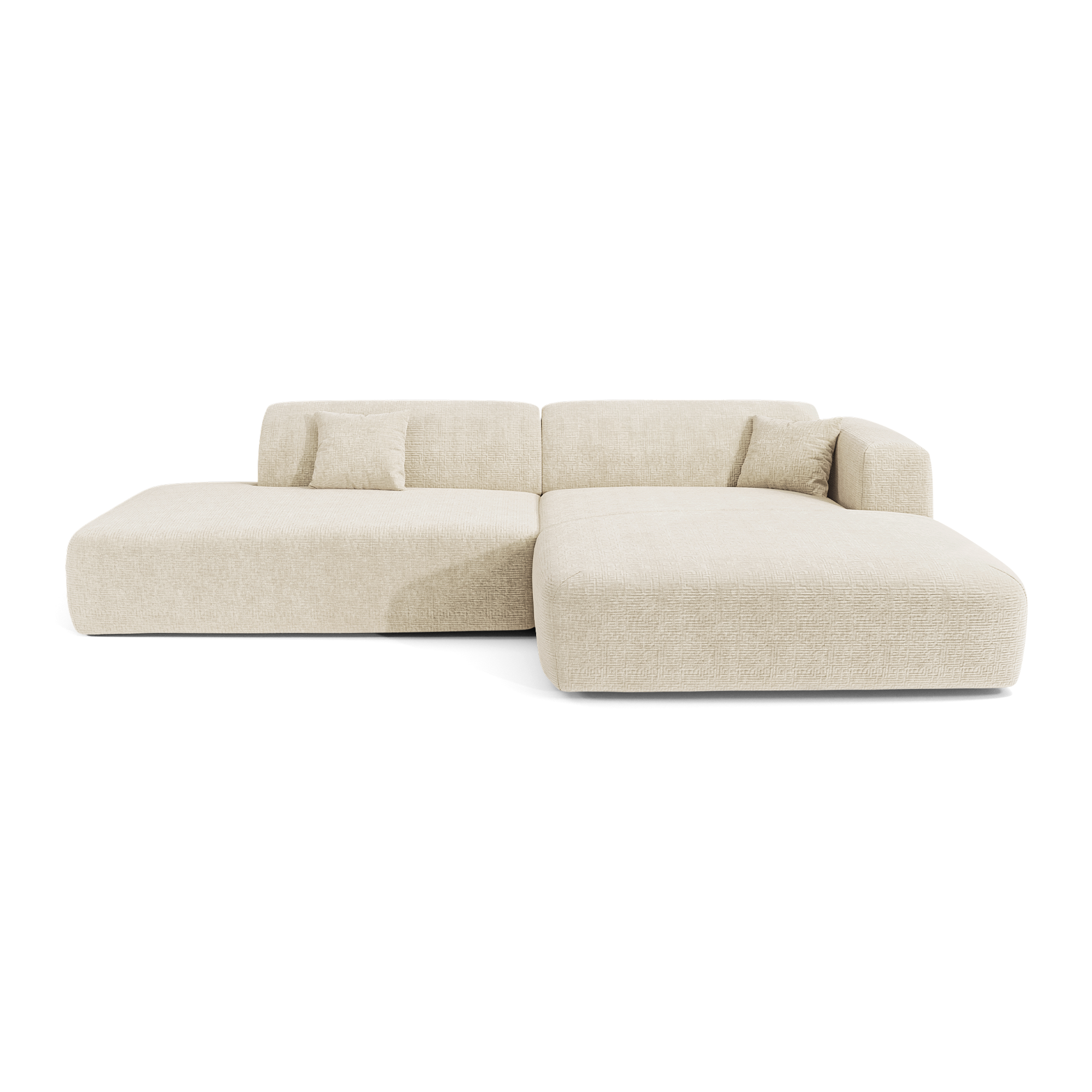 Sia Home Myra Canapé angle droit ouvert crème
