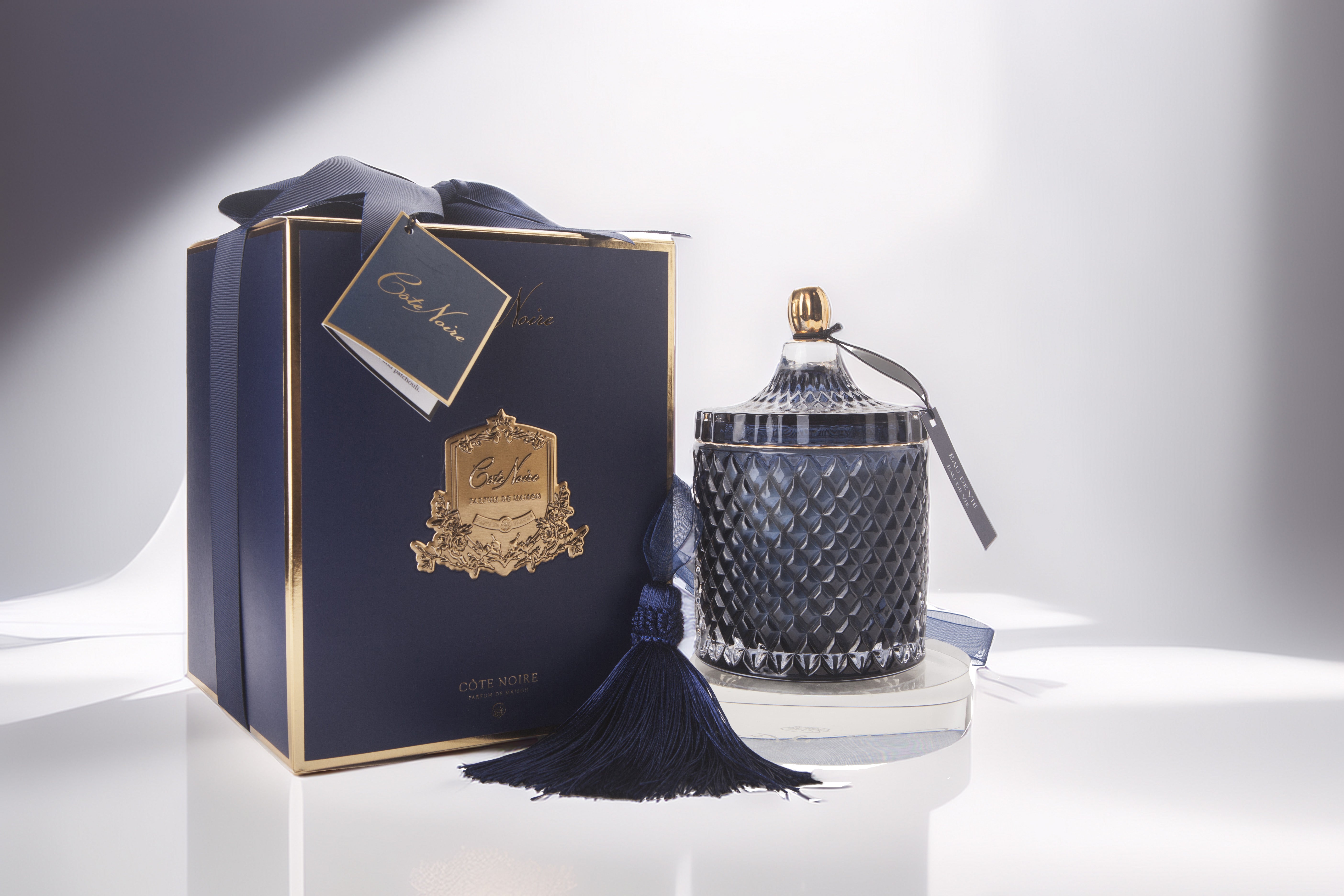 Côte Noire Art Deco GML45010 bougie parfumée Eau de Vie 600 g
