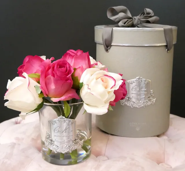 Côte Noire Premium MBS01 bouquet parfumé magenta rose verre