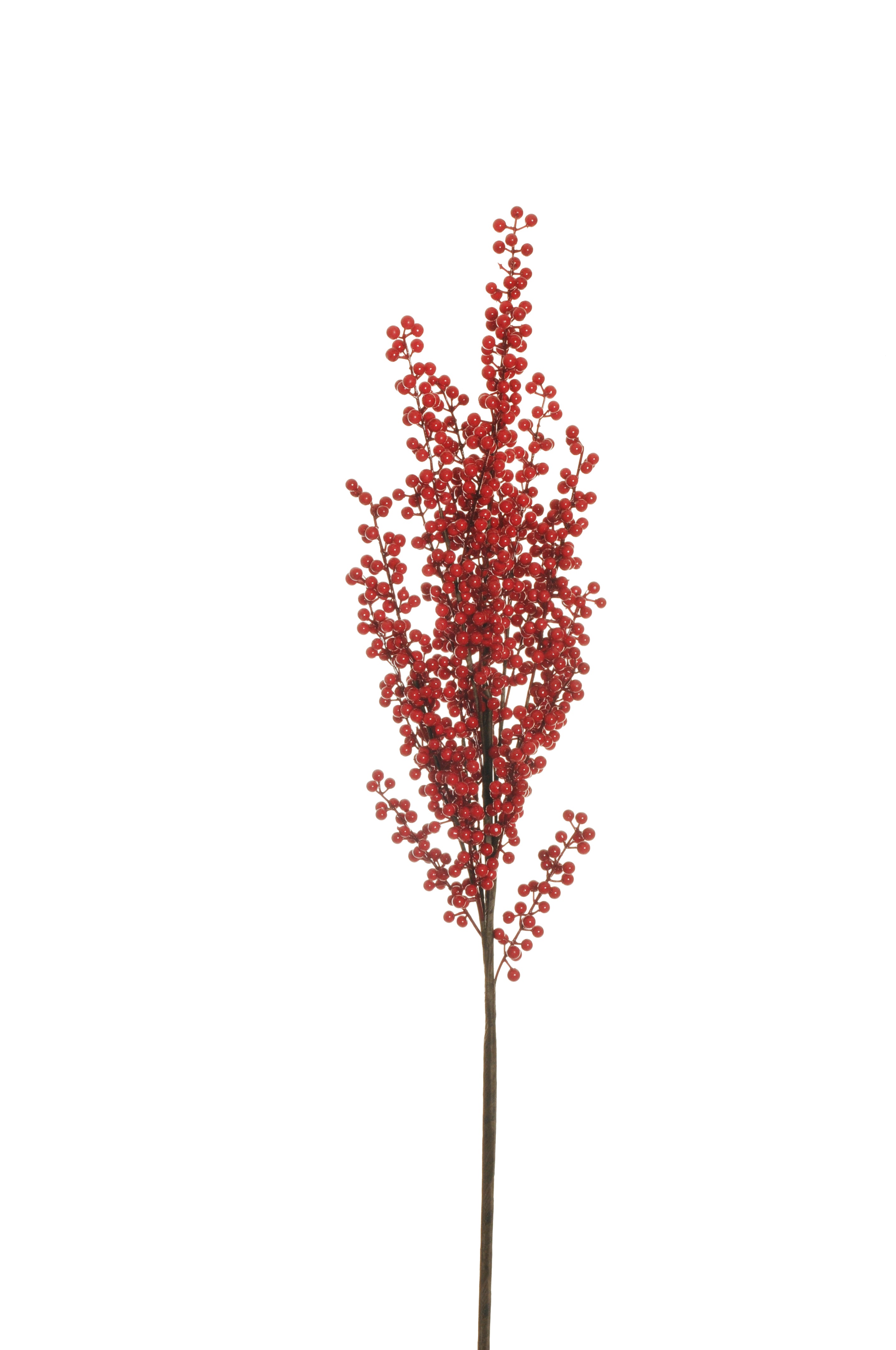 Feuillazur Rungis Branche de baies rouge bordeaux 120cm