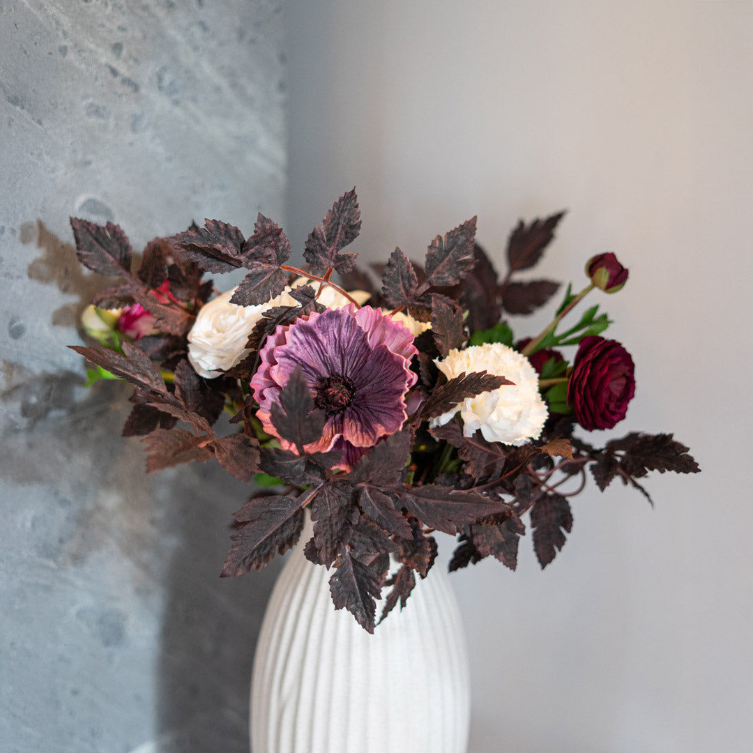 Flowrette Ophélie bouquet artificiel violet automne