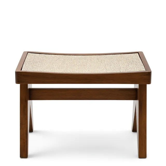 Sia Home Tao tabouret chêne rotin marron 43 cm
