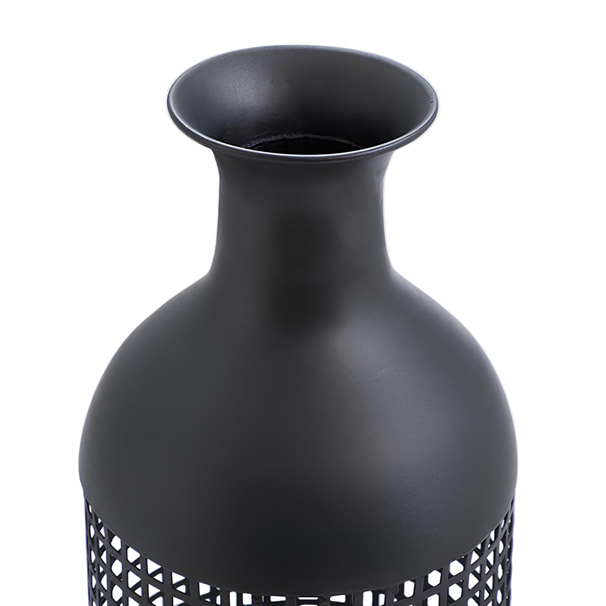 Sia Home Maze vase métal noir 61 cm ajouré