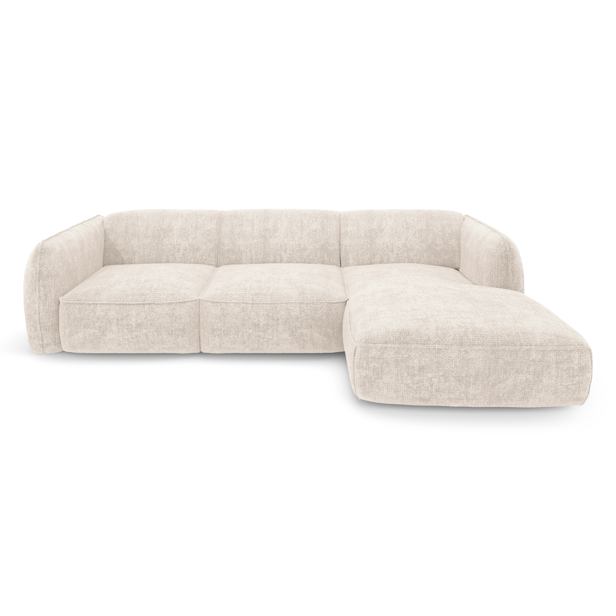 Sia Home Livia Angle Droit canapé crème 5 places