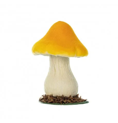 Feuillazur Rungis champignon jaune déco sur socle automne