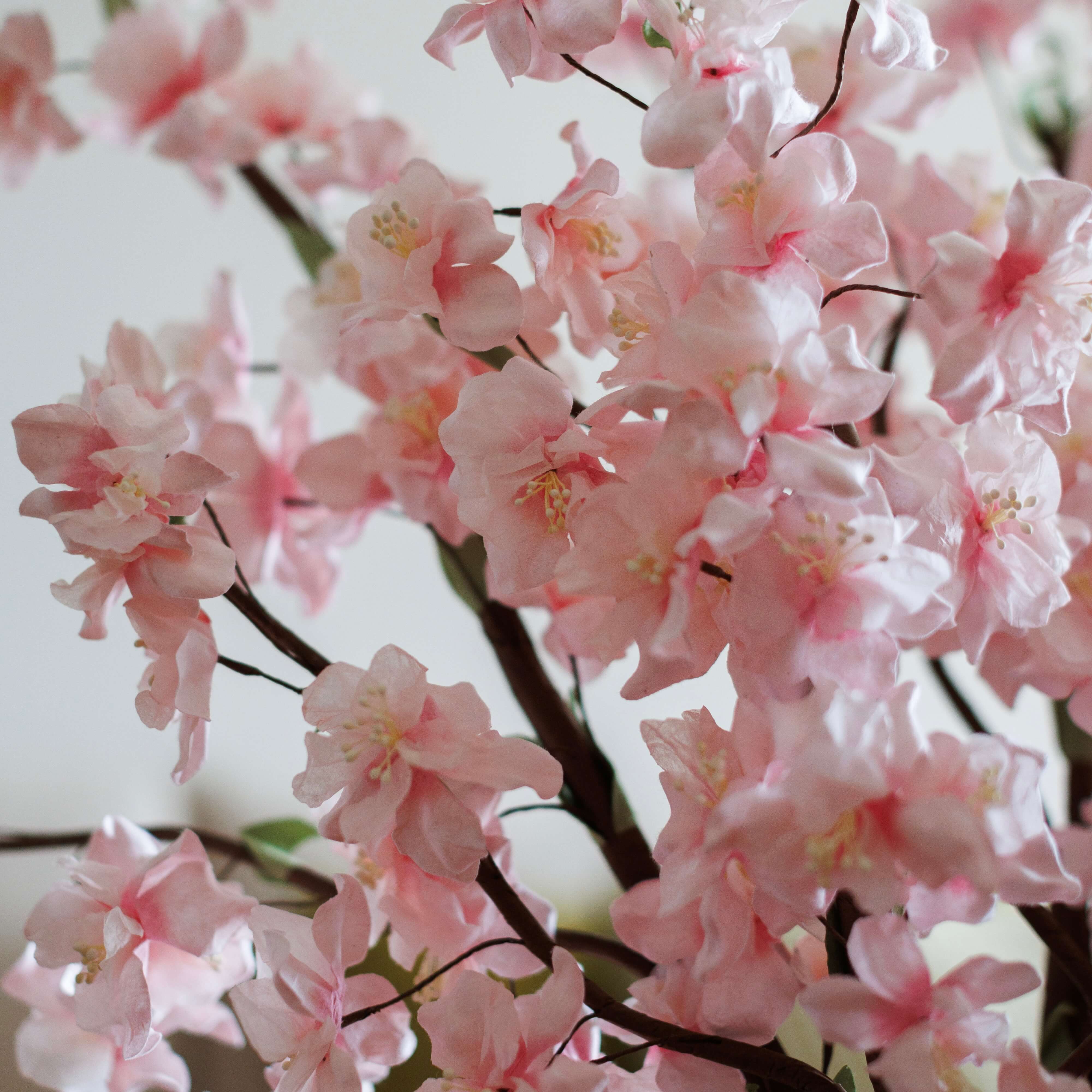 Flowrette Fleurs en papier Branche cerisier fleur papier x1 rose