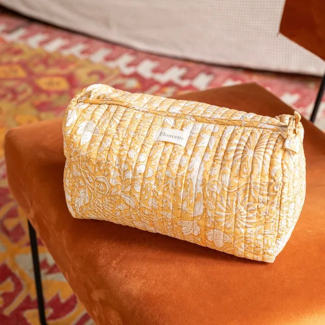 Flowrette Mumbai trousse toilette jaune coton S M L