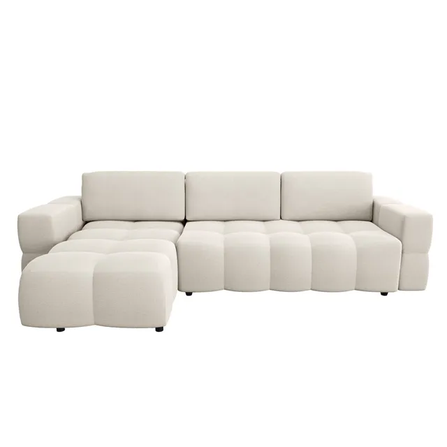 Sia Home Gabriel Canapé Convertible Angle Gauche Crème