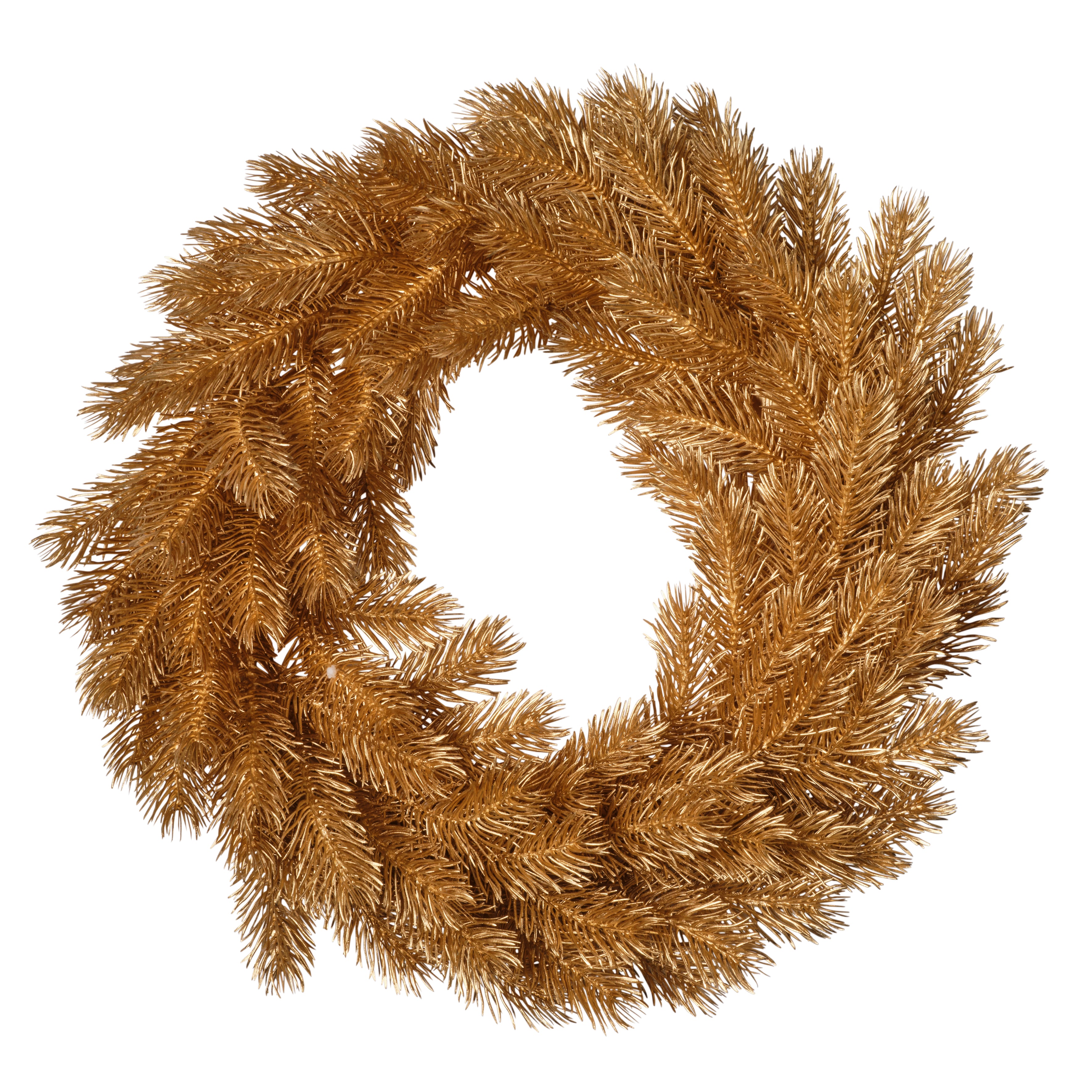 Feuillazur Rungis pin doré couronne artificielle 45cm