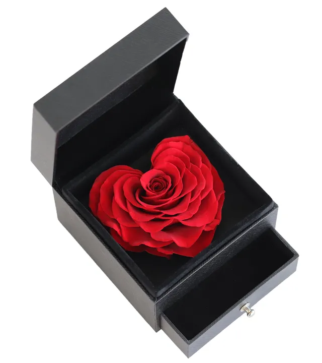 Feuillazur Rungis Produits de saison boîte à bijoux rose rouge 10x10 cm