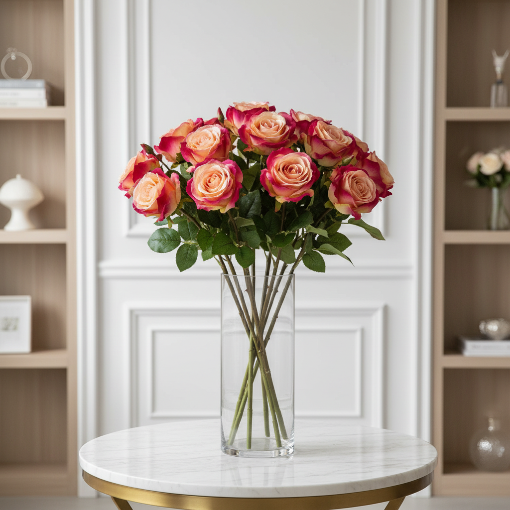 Sia Diane tige rose artificielle 53 cm crème
