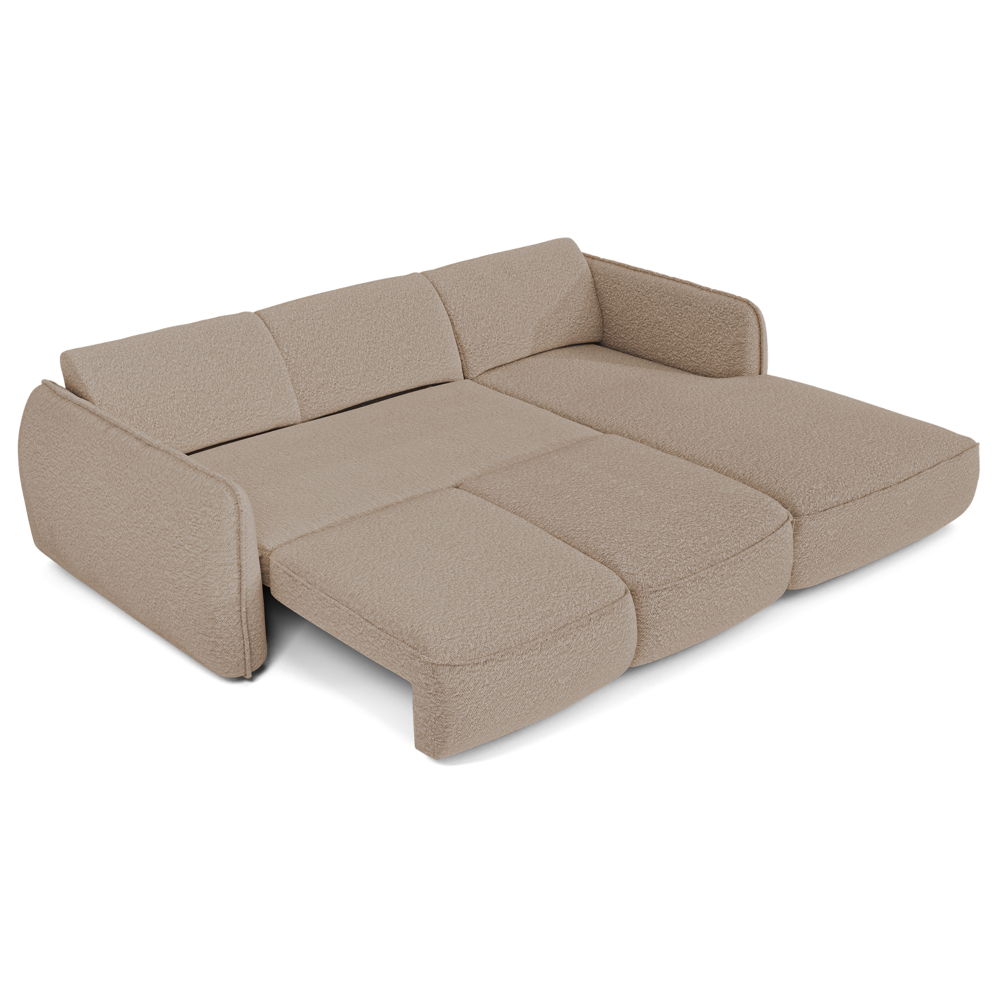 Sia Home Livia Canapé Convertible Angle Droit Crème