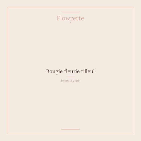 Flowrette Bougies Fleurie Tilleul cire soja pot céramique