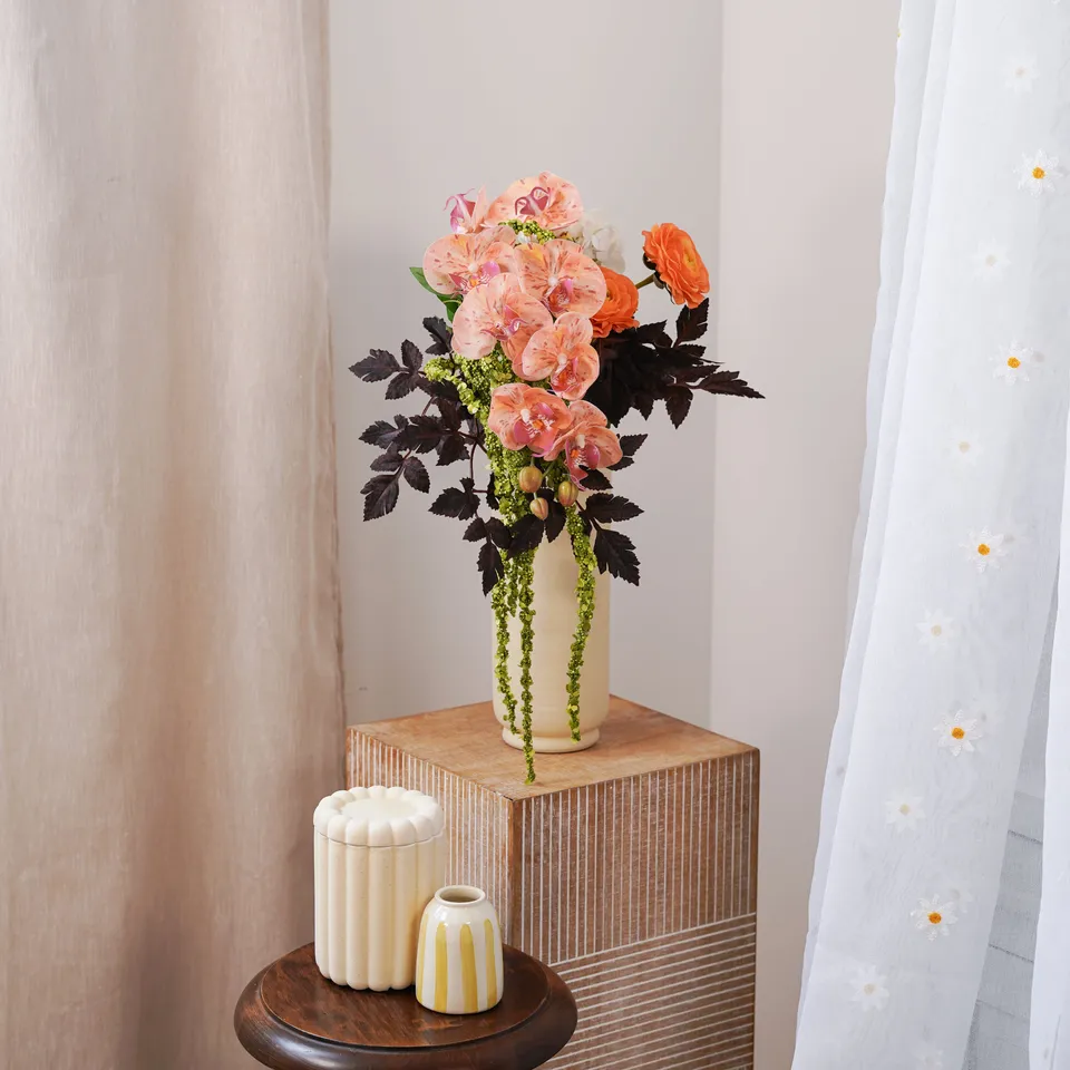 Flowrette Agathe bouquet fleurs artificielles éternel orchidée