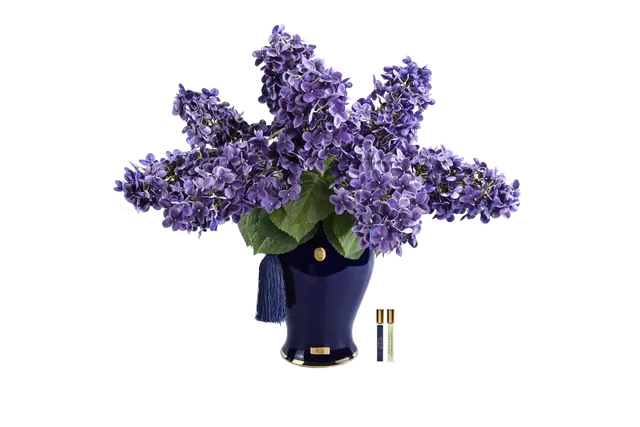 Côte Noire Hydrangeas INDH15 bouquet améthyste urne indigo