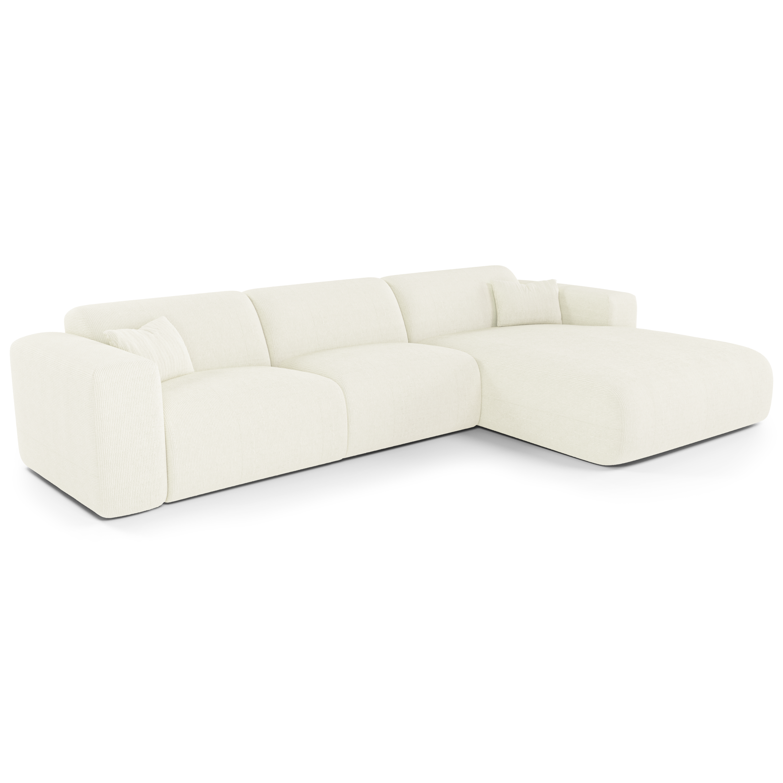 Sia Home Myra canapé convertible angle droit crème