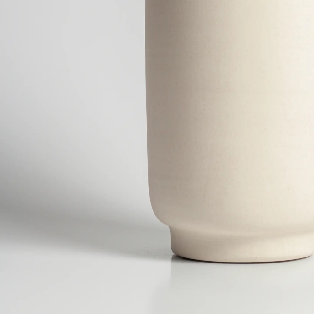 Flowrette Vase élégant vase grès naturel fait main