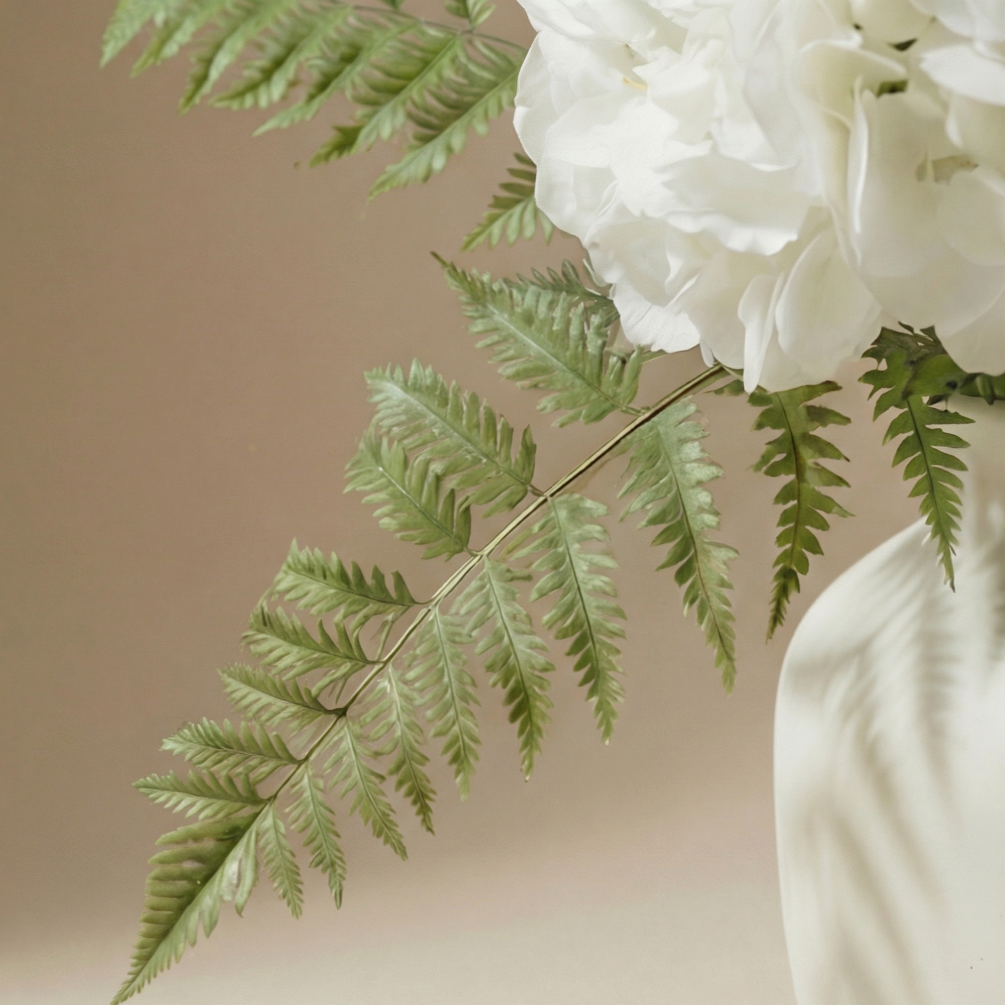Sia Home Hortensias Vireya bouquet artificiel blanc vert 6 tiges