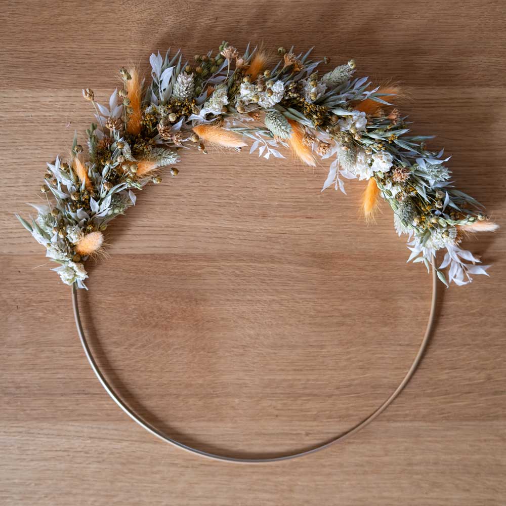 Flowrette Komodo kit DIY couronne fleurs séchées 30 cm