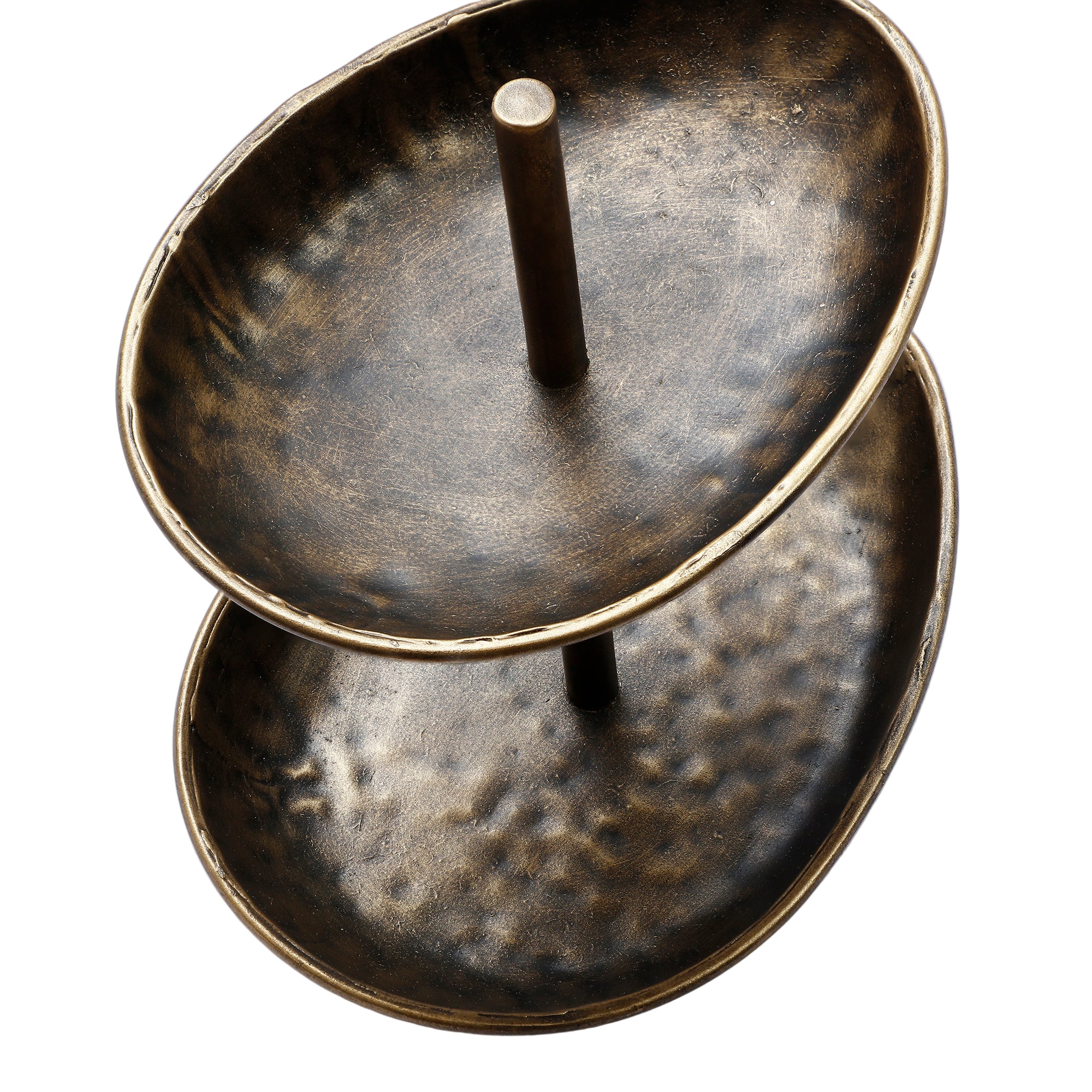 Sia Home Elma plateau à étages métal marron 19,5 cm