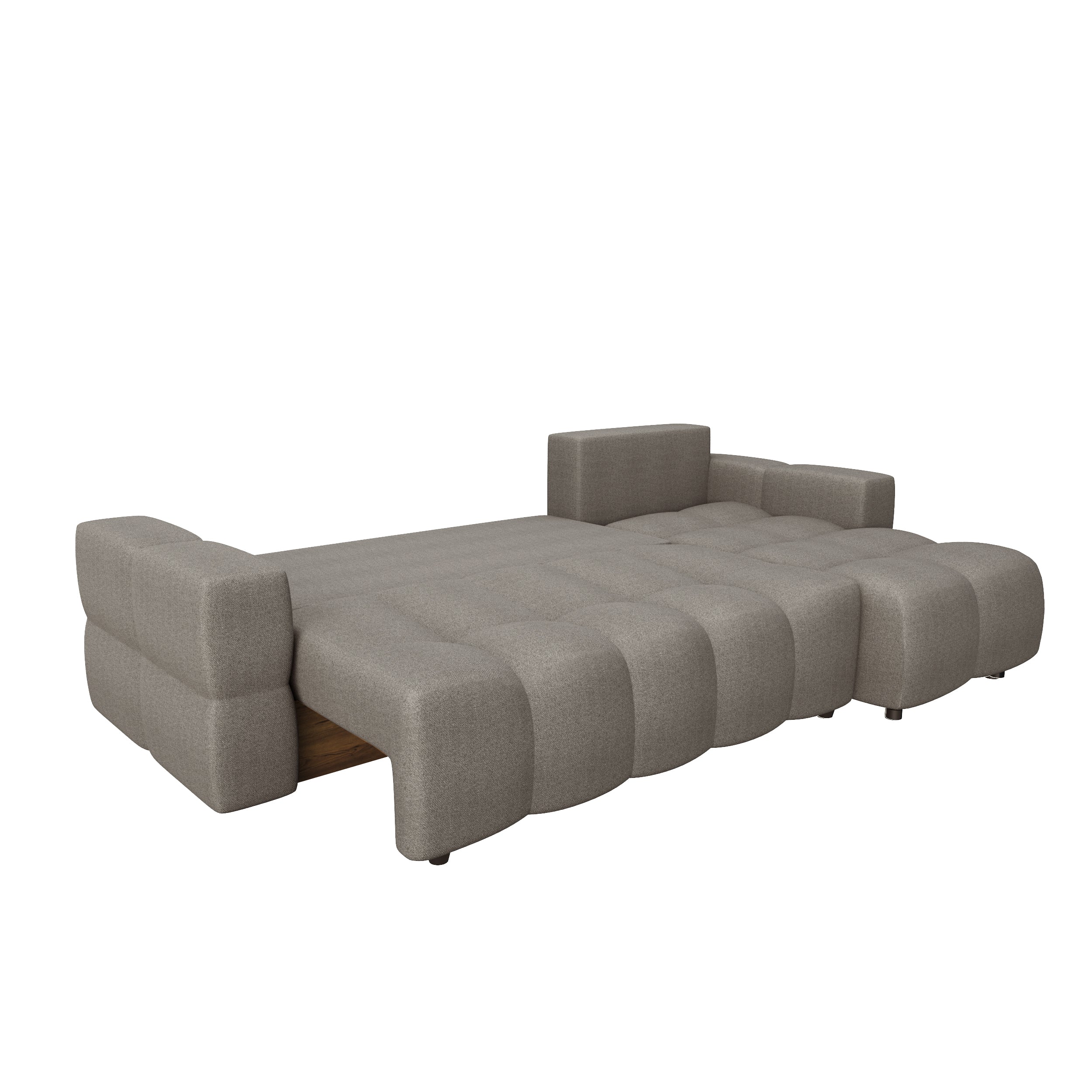 Sia Home Gabriel canapé convertible angle droit taupe 5 places