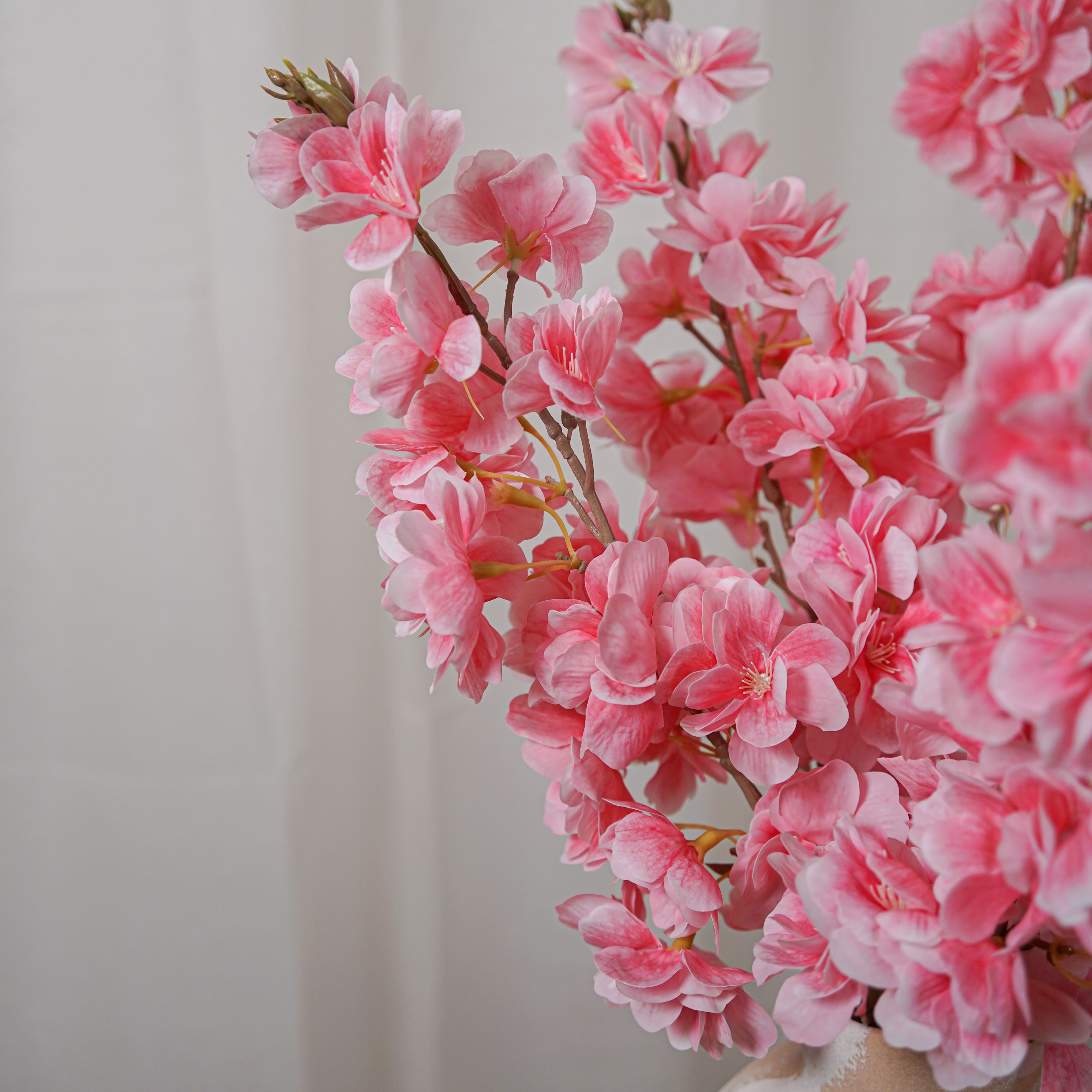 Flowrette Cerisier Rose Fleur Artificielle Tige x1 Toucher Naturel