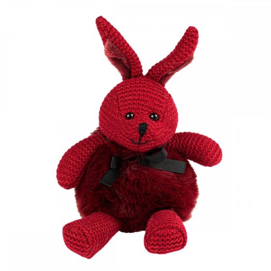 Feuillazur Rungis Lapin crochet peluche rouge Saint-Valentin