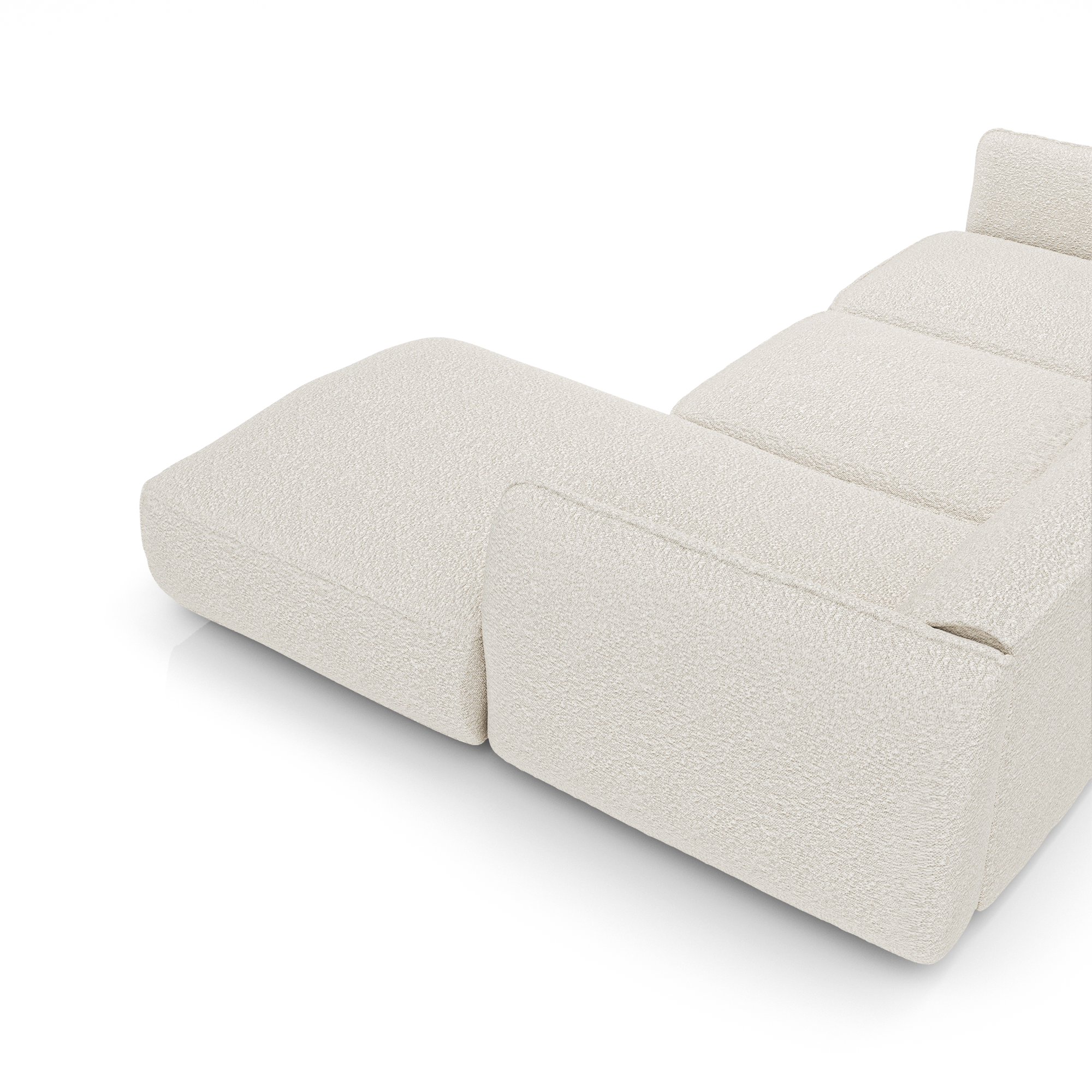 Sia Home Canapés Livia angle droit canapé crème