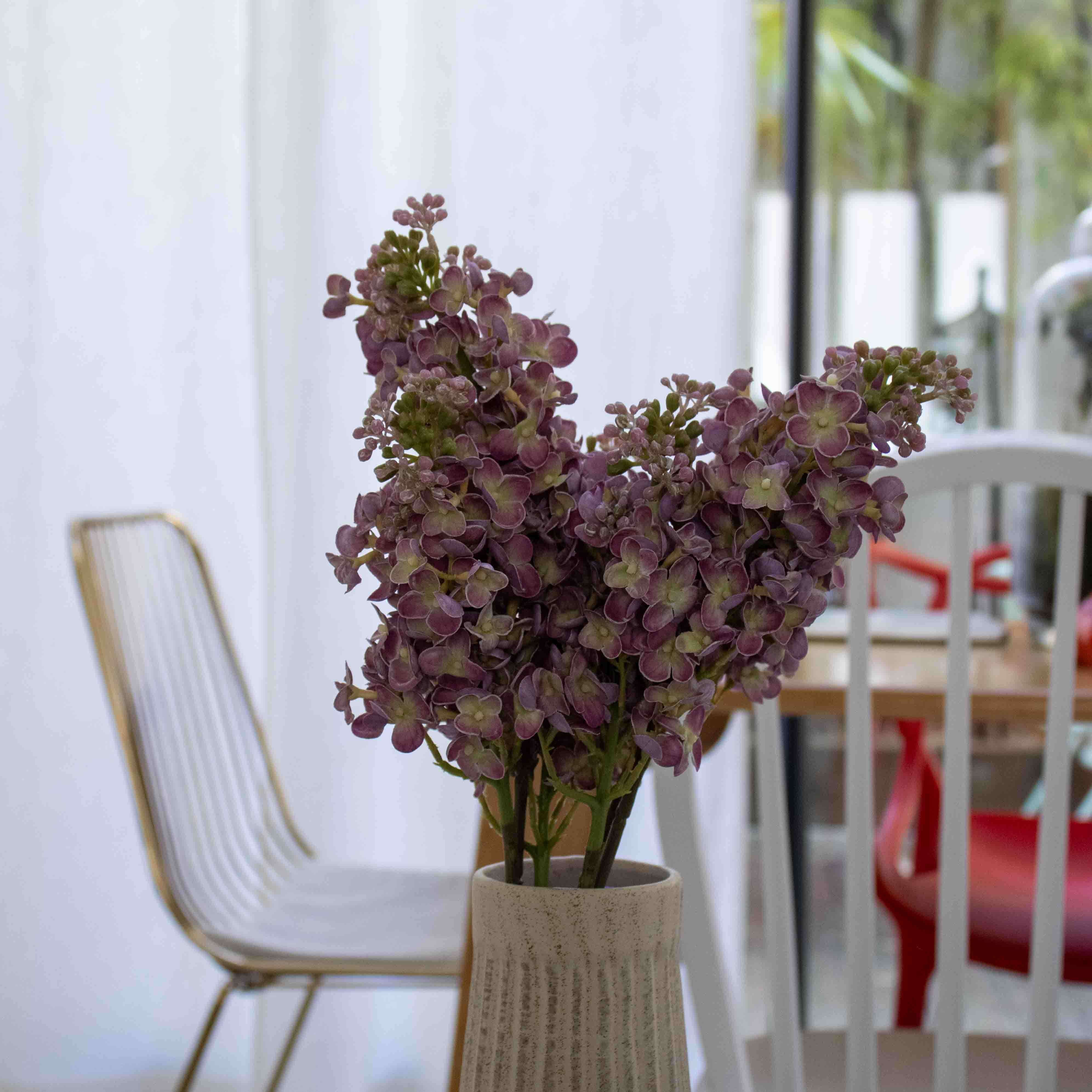 Flowrette Branche de lilas violet fleur artificielle x1 Real Touch
